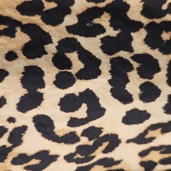 Ganni Leopard Print Puff Sleeve Collar Dress Size 4 - Picture 9 of 12